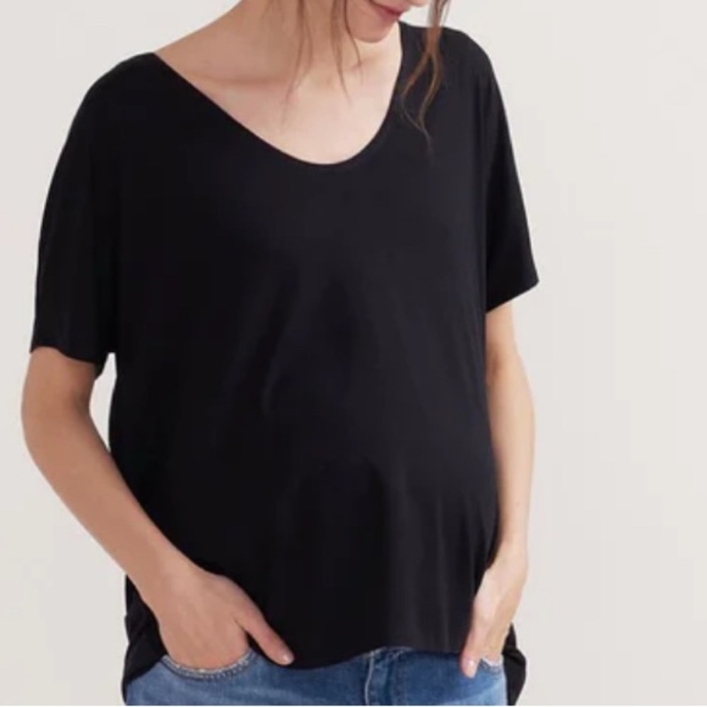 HATCH Black Maternity Top